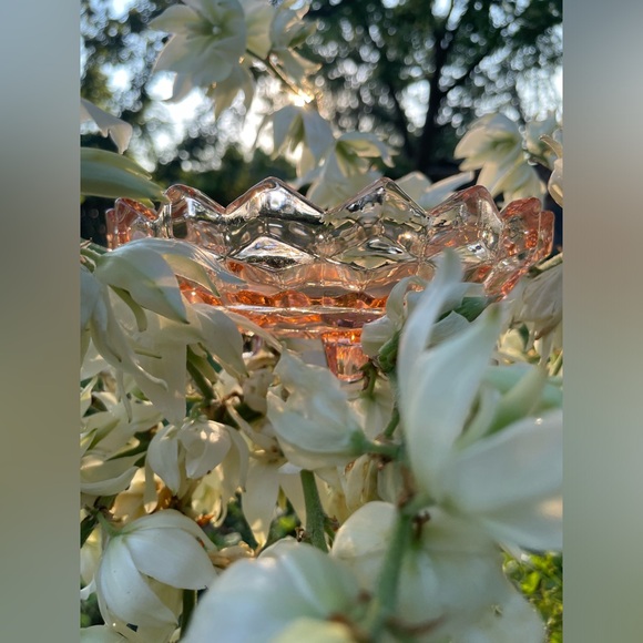 Vintage Pink Depression Candy Dish Bowl - Picture 8 of 14